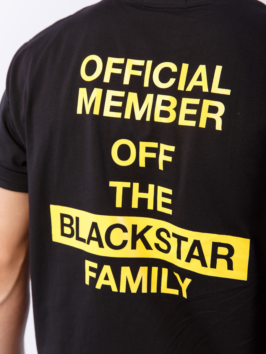 Черная футболка TEAM