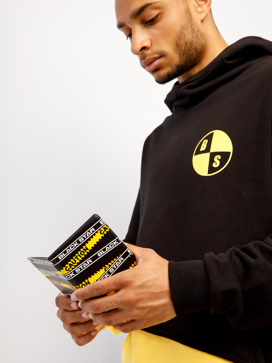 Обложка на паспорт CAUTION BLACK STAR