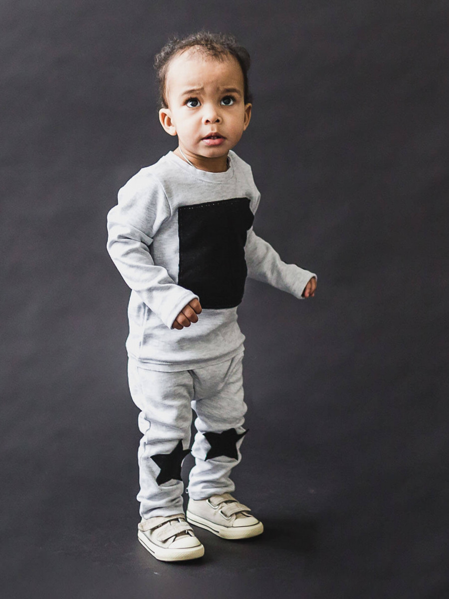 Лонгслив L-GREY SQUARE