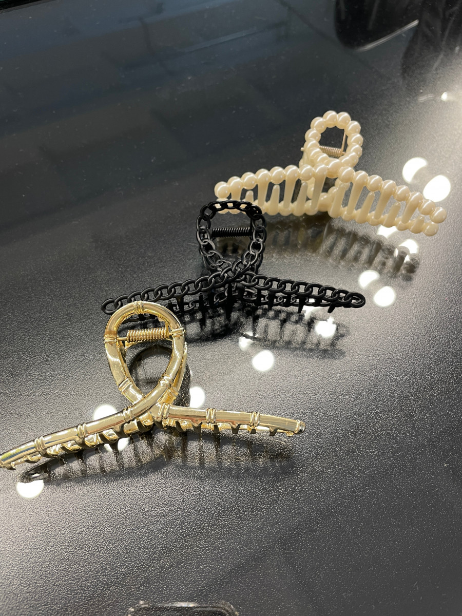 Заколка- крабик для волос «золото» (110мм/ 50мм)