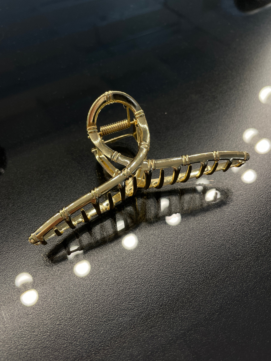 Заколка- крабик для волос «золото» (110мм/ 50мм)