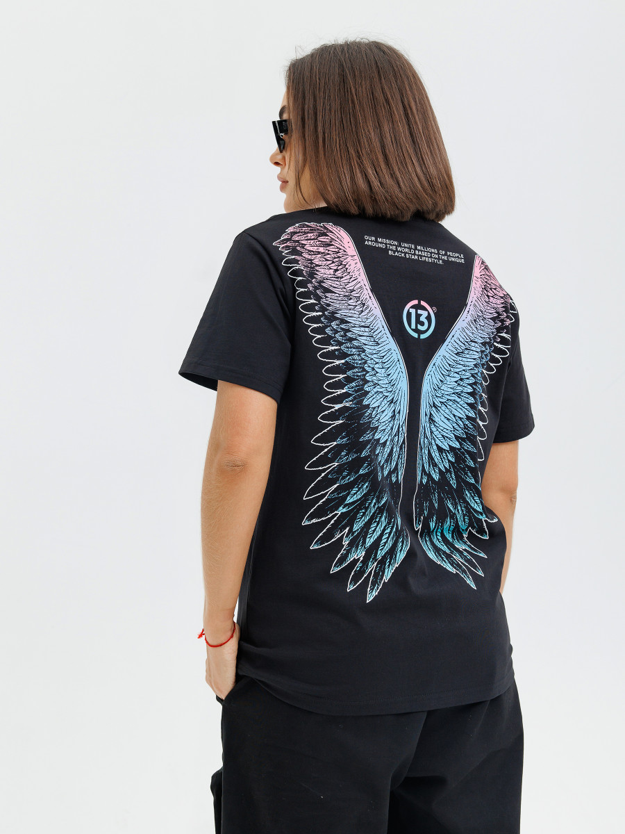 Футболка Black Star Gradient Wings